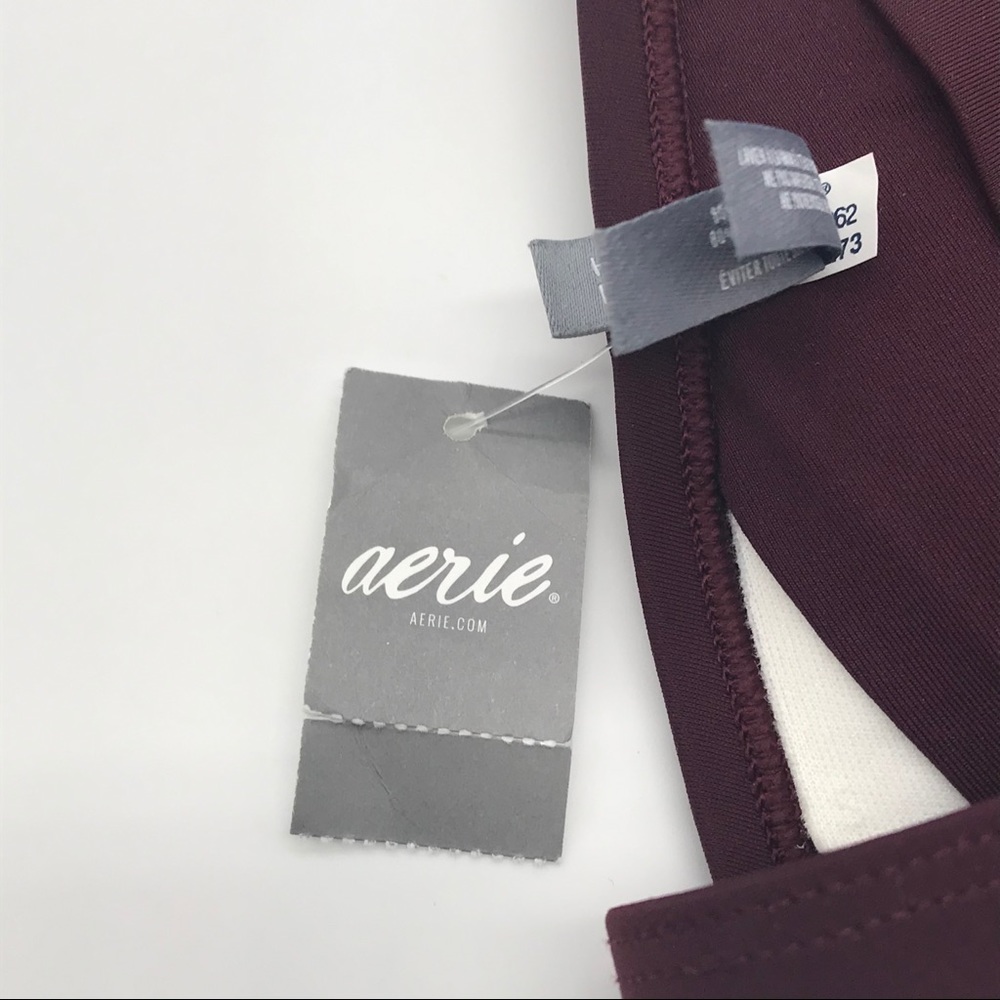 Aerie Halter Bikini Top Lace Up front Size Small. NWT - Picture 4 of 6